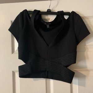 New express crop dress top.